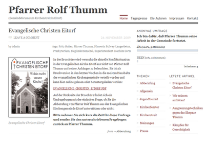 Homepage von Pfarrer Rolf Thumm